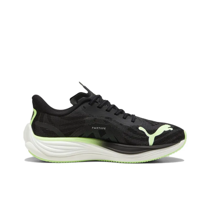 PUMA Velocity Nitro 3 Anti Slip Wear Resistant Low Top Casual Running Shoes Men's Black Green-1