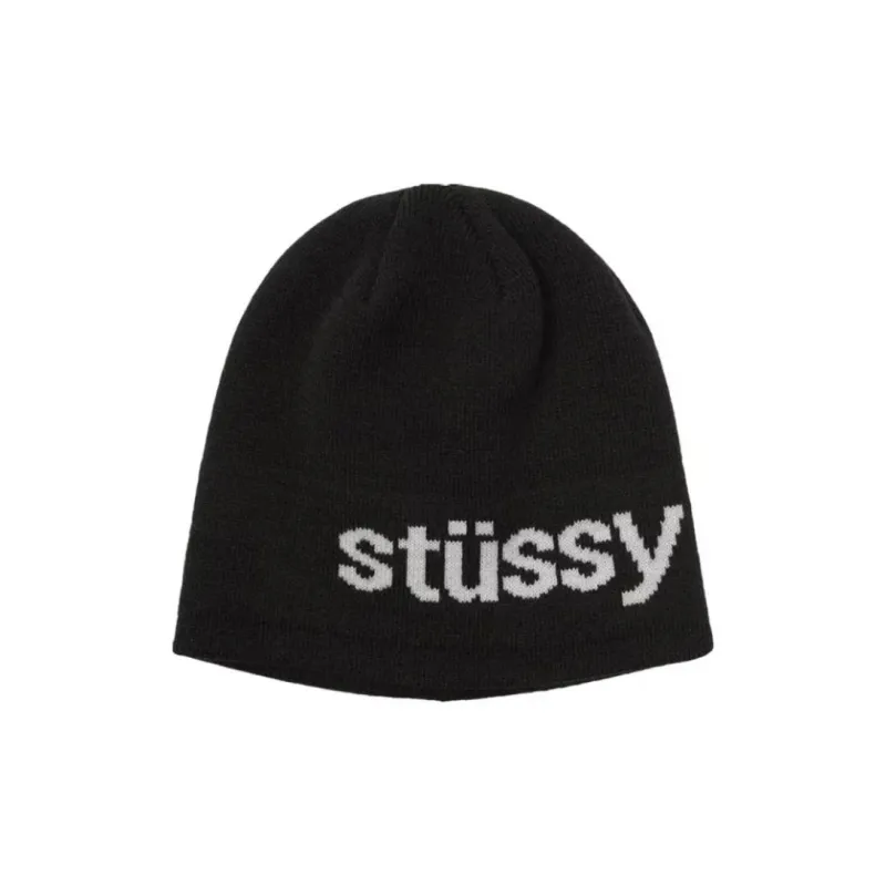 Stussy Helvetica Jacquard Beanie-0