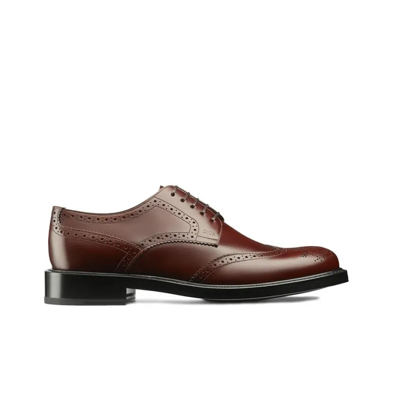 DIOR Dress Shoes Men Low-Top Brown-1