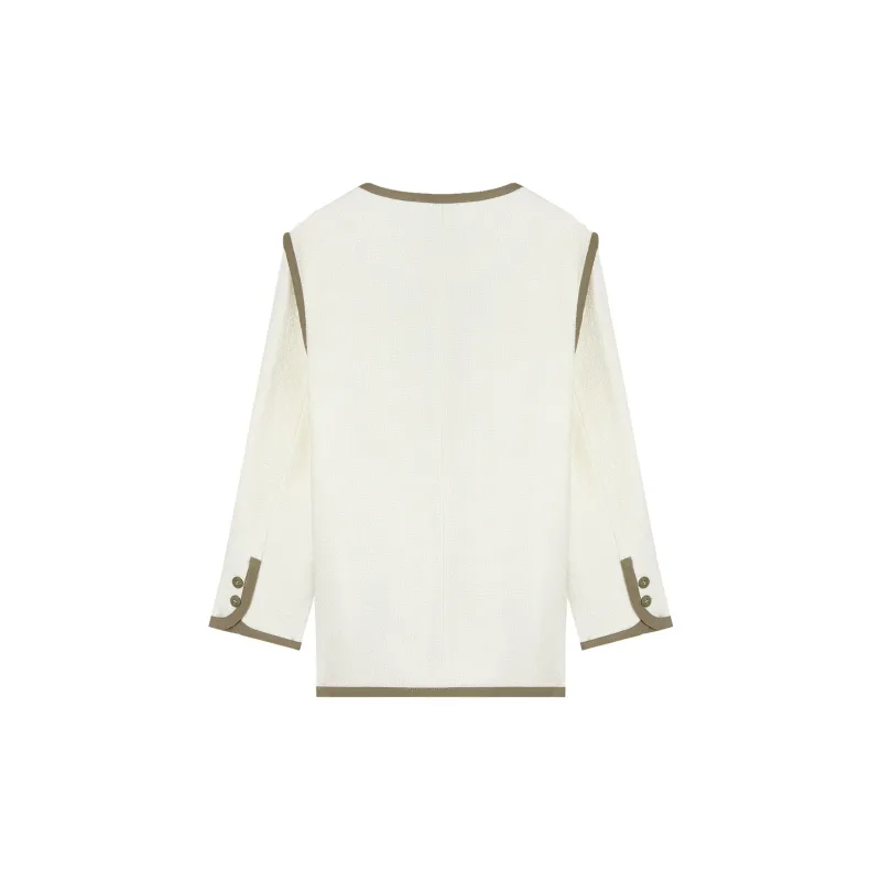 THE SEA LIFE Cropped Coat Women's Cloud White-1
