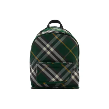 Burberry Shield Polyamide Backpack Small Size Men's Ivy Green