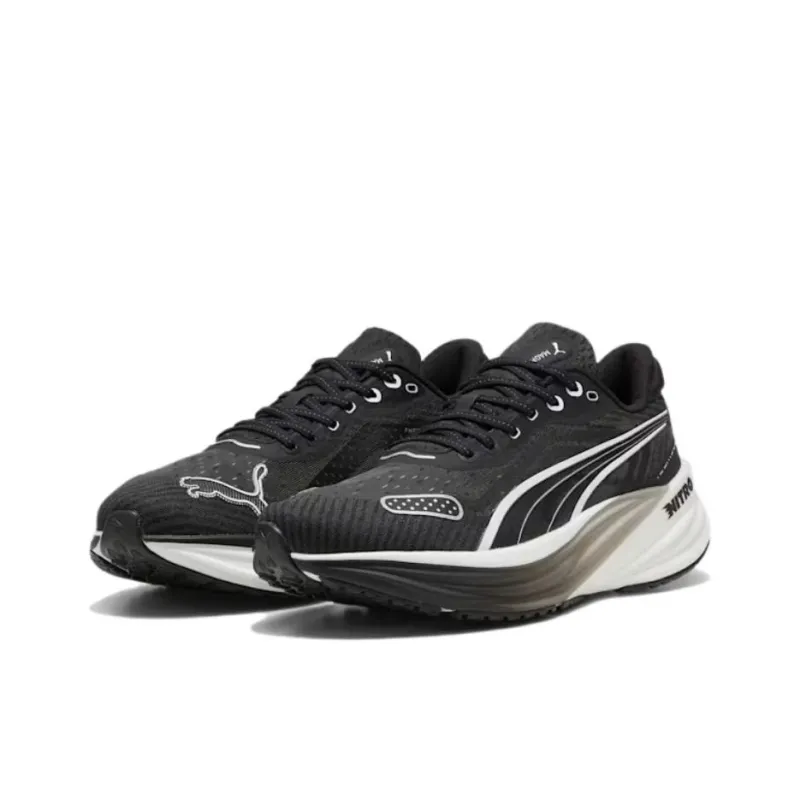 PUMA Magnify Nitro 2 Slip Resistant Low Top Training Running Shoes Men's Black-2