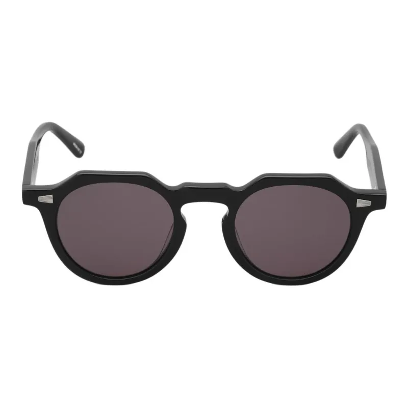 PUBLIC BEACON Acetate Oval Sunglasses Unisex Black-1