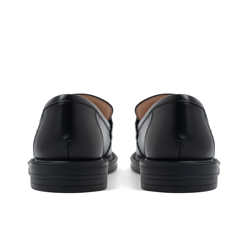COMELY Loafers Women's Black/Black Crocodile Pattern Leather-4