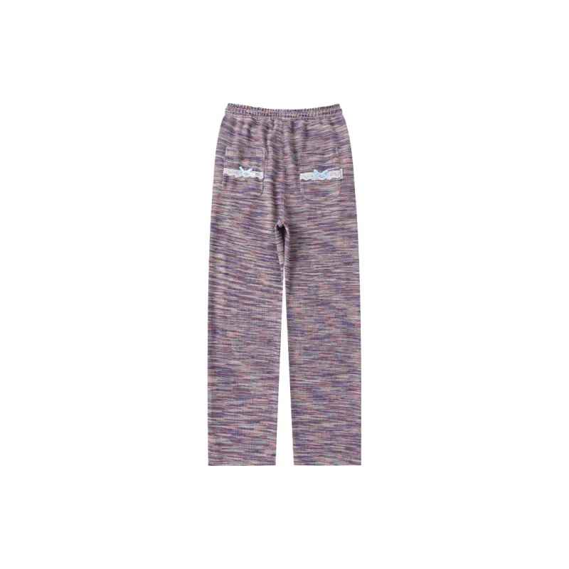 LAMLICKA Casual Pants Women's Light Purple-1