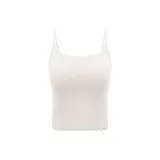 [Cropped Style-High Waistline]Adjustable Camisole-Cream White