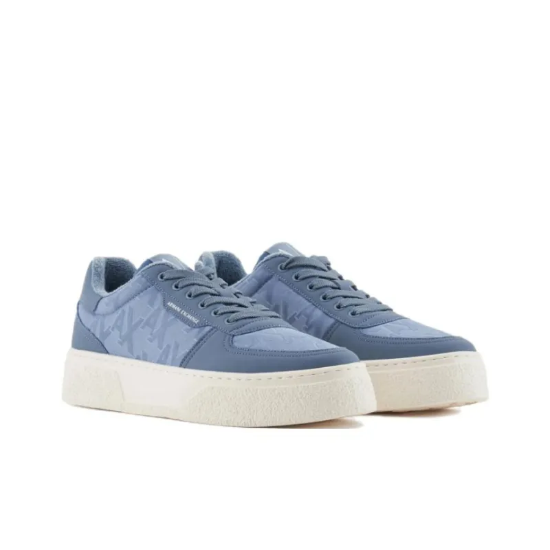 ARMANI EXCHANGEAE Low Top Skateboard Shoes Men's Sky Blue-2