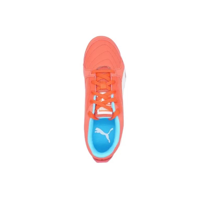 PUMA Pressing Indoor Wear-Resistant Soccer Shoes Men's Orange-3