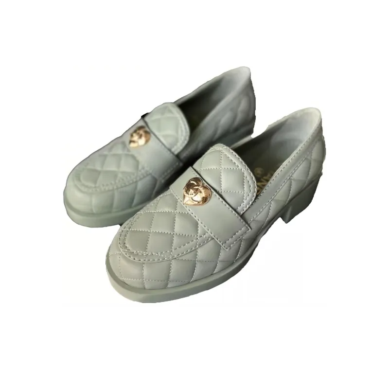 CHANEL Loafers Women's Blue-0