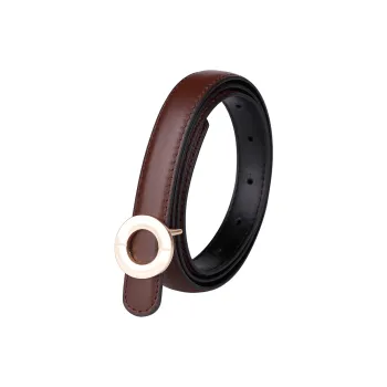 Jaylen Oos Vintage Soft Comfortable With A Luxurious Feel Top Grain Cow Leather Leather Belts Women's Black Width: 2cm