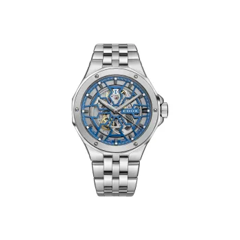 EDOX Automatic Mechanical Movement Unisex Watch Cut Out Dial