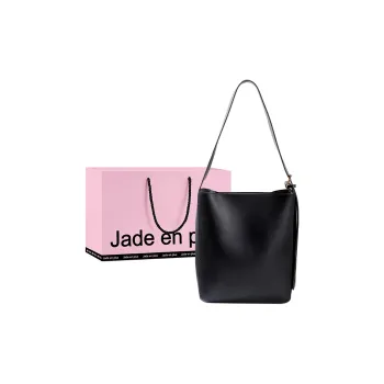 Jade En Plus PU Bucket Bags Shoulder Bags Regular Women's Black/Brown