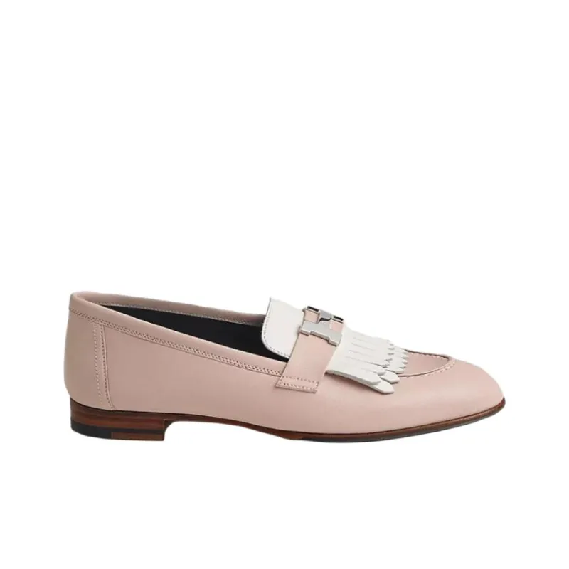 HERMES Royal Loafers Women's Pink-1