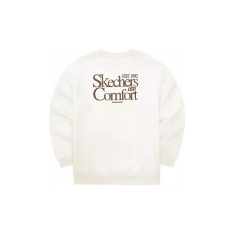 Skechers Sweatshirt Unisex Pure White-1