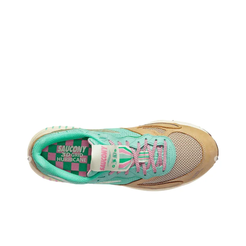 Saucony Slip Resistant Low Top Casual Shoes Unisex Brown Green-3