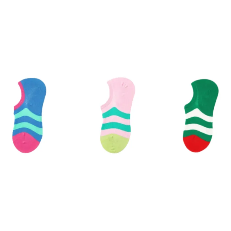 Vine Color No Show Socks Women's 3 Pack-9