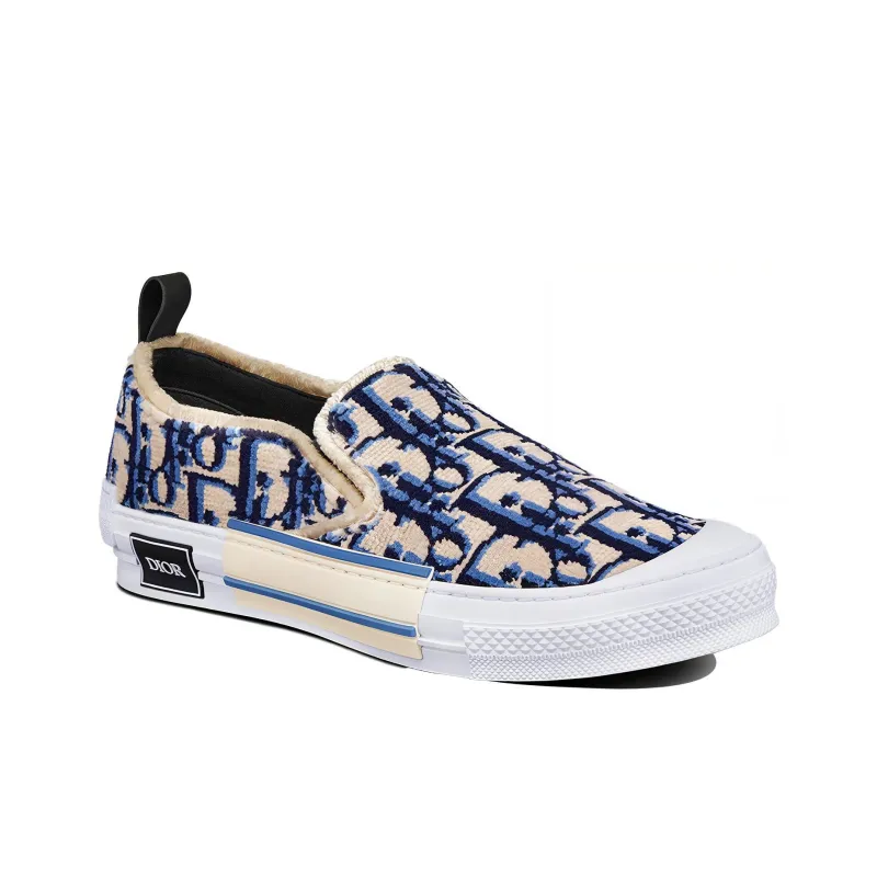 DIOR B23 Slip On Blue Tapestry-2