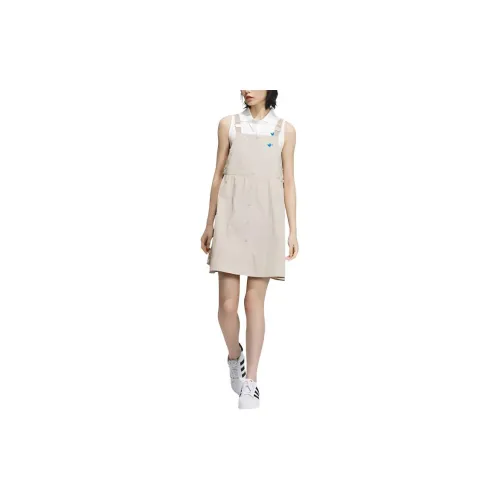 Adidas Originals Slip Dresses Women's Beige