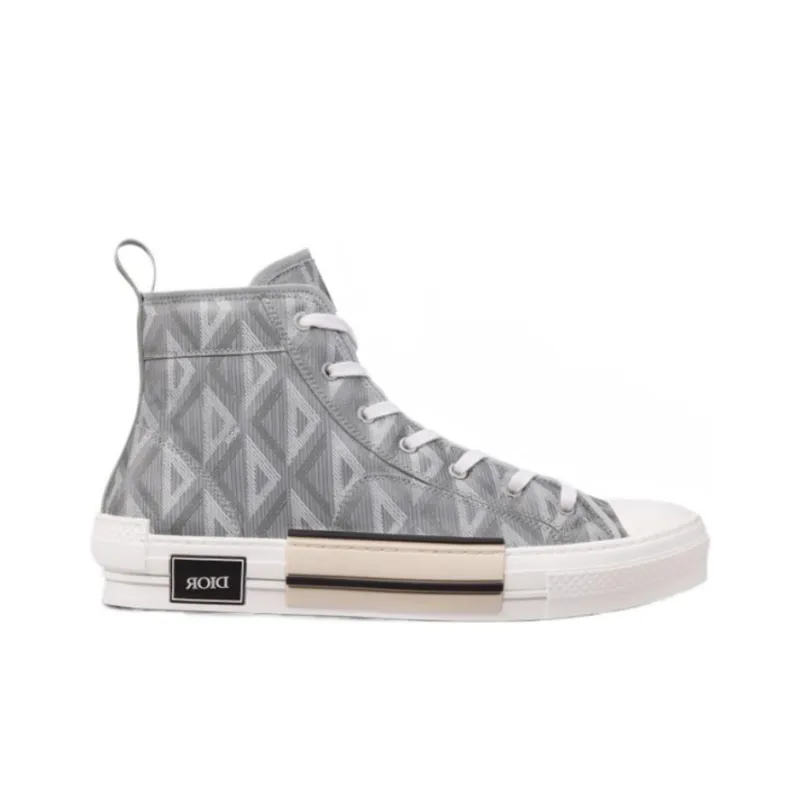 DIOR B23 High Top Gray Cd Diamond-1