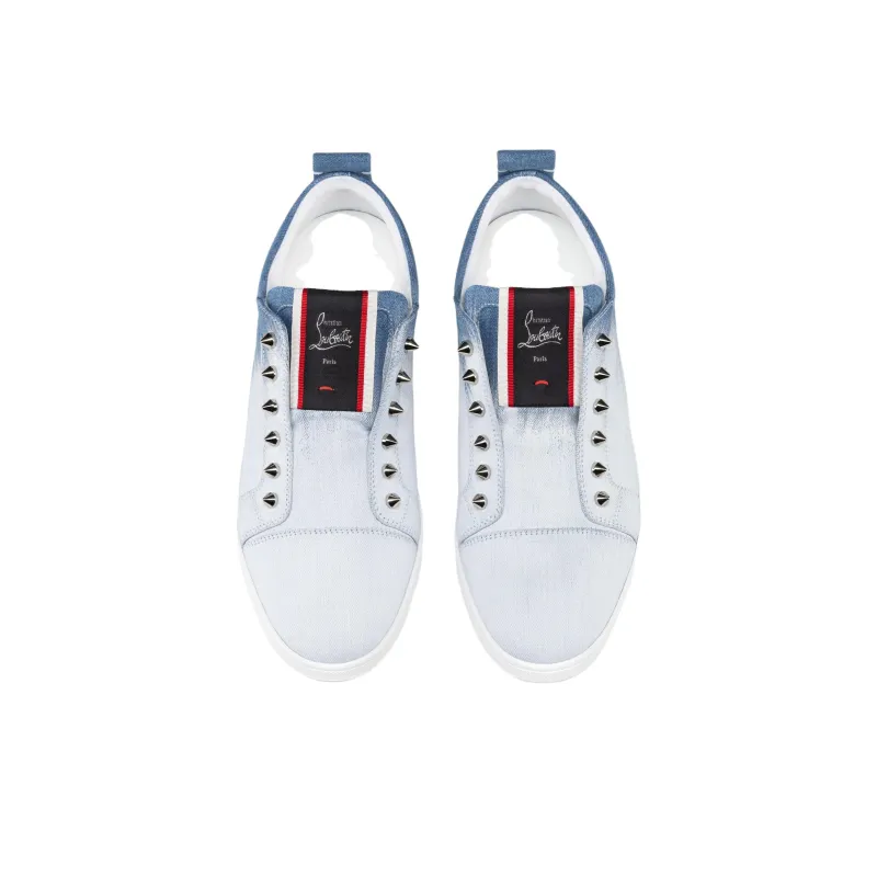CL LUBOTING F.A.V Fique A Vontade Low-Top Skateboard Shoes Men's Gradient Blue-3