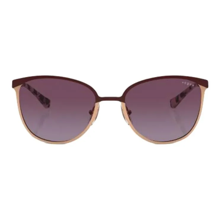 VOGUE Metal Square Sunglasses Women's Gold-1