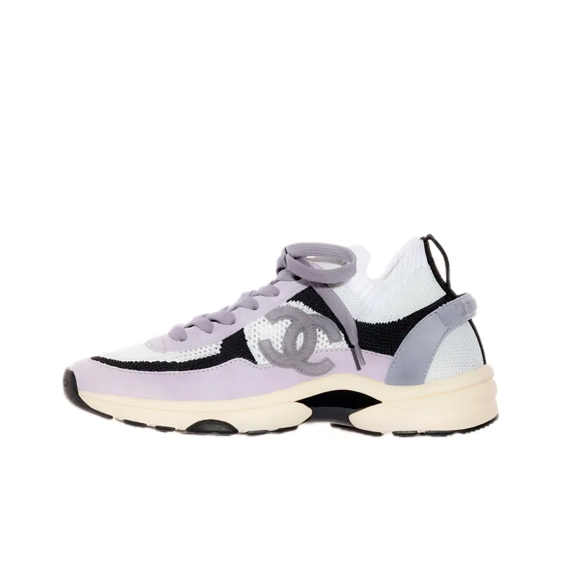 CHANEL 22C Sneakers White Black Purple Women's-0