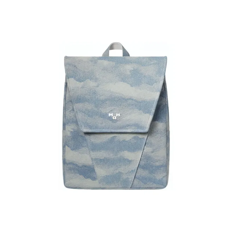 MAH Cotton Backpack Tubas Women's Light Blue-0