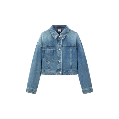 LEDIN Denim Jackets Women's Denim Blue