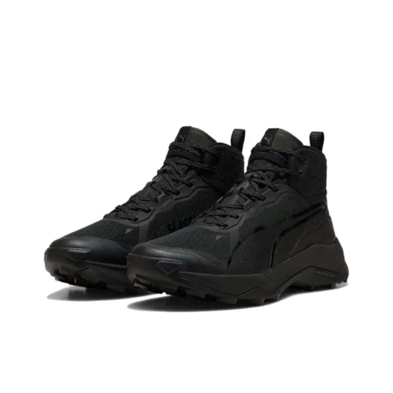 PUMA SEASONS Anti Slip Wear Resistant Mid Top Hiking Shoes Men's Black-2