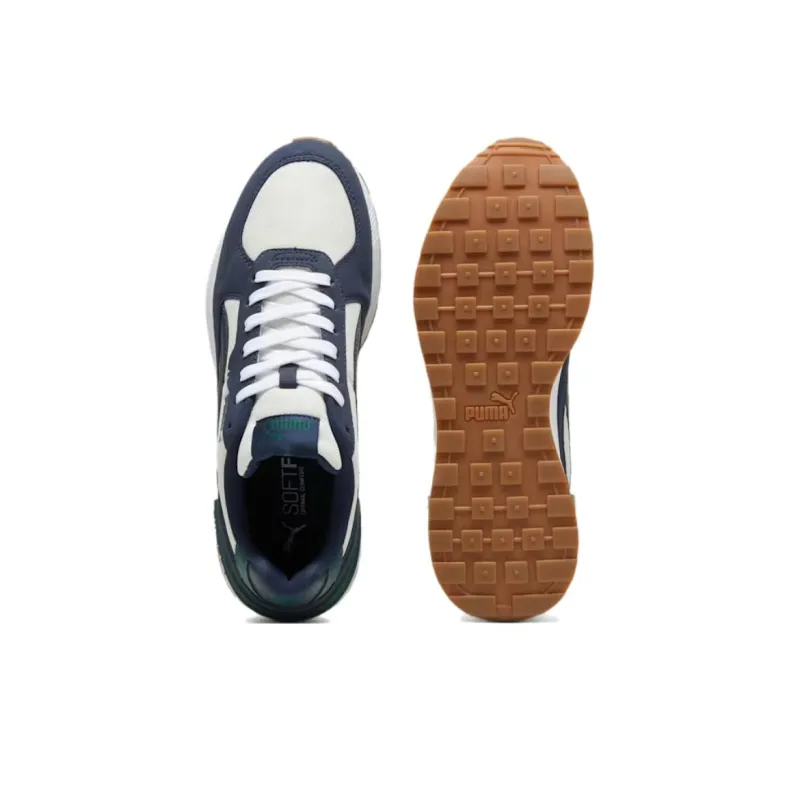 PUMA Graviton Slip Resistant Breathable Low Top Casual Shoes Unisex Blue White-4