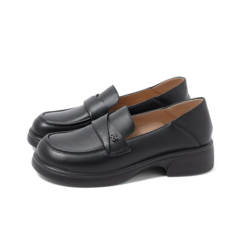 COMELY Loafers Women's Black/Light Brown/Ecru-14