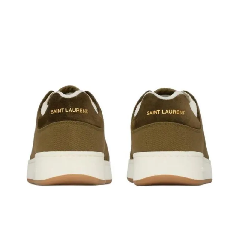 SAINT LAURENT SL/61 Low Top Skateboard Shoes Men's Army Green-4