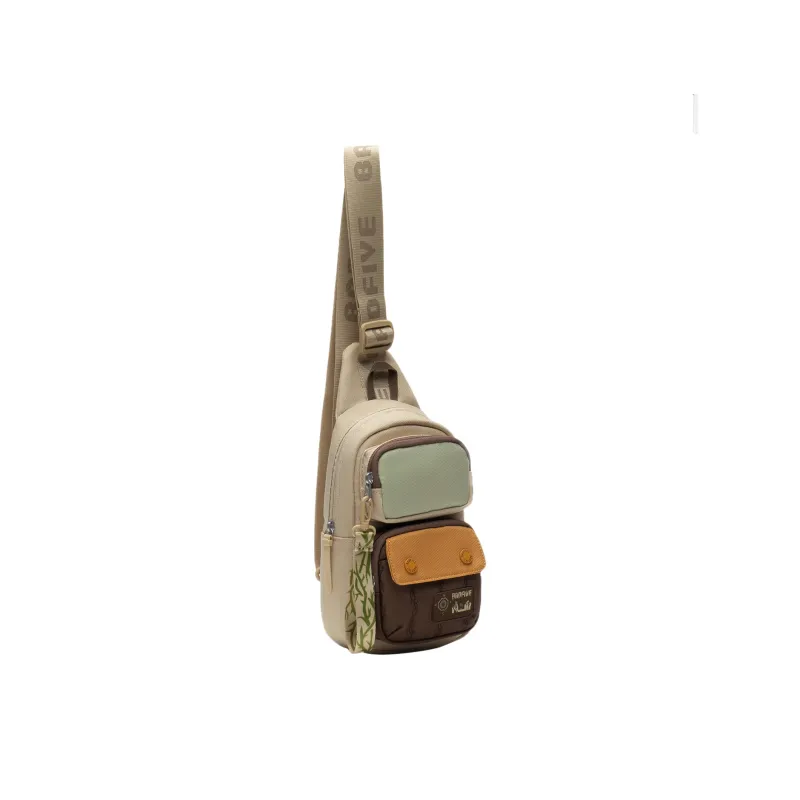 LiNing Badfive Polyamide Sling Bag Regular Unisex Khaki-2