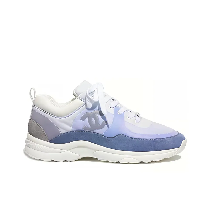 CHANEL Women's Suede Calfskin Sneaker 'Sky Blue' Women's-1