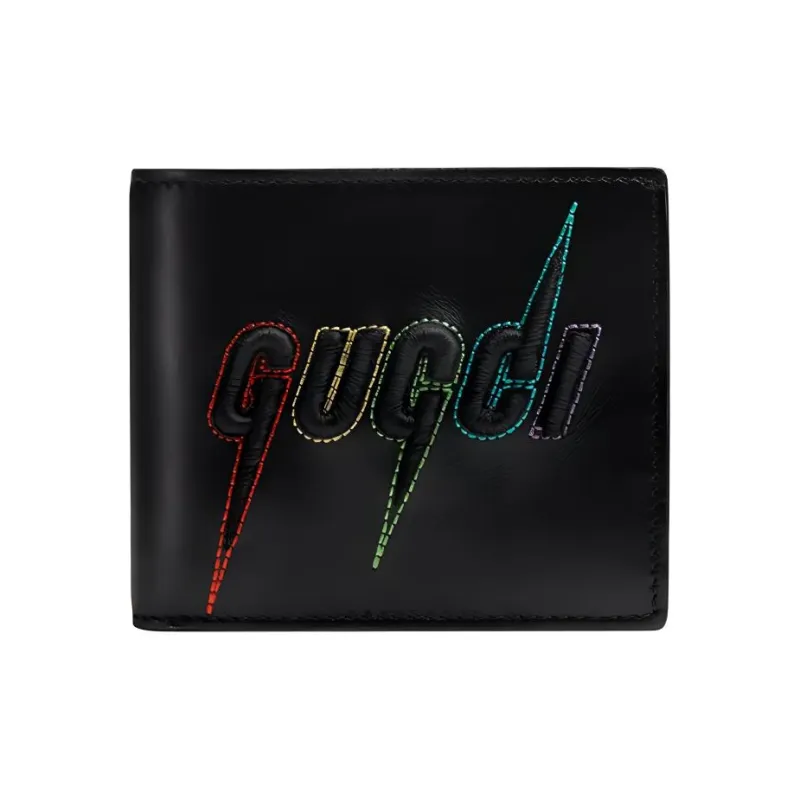 GUCCI Leather Wallet Men's Black-0