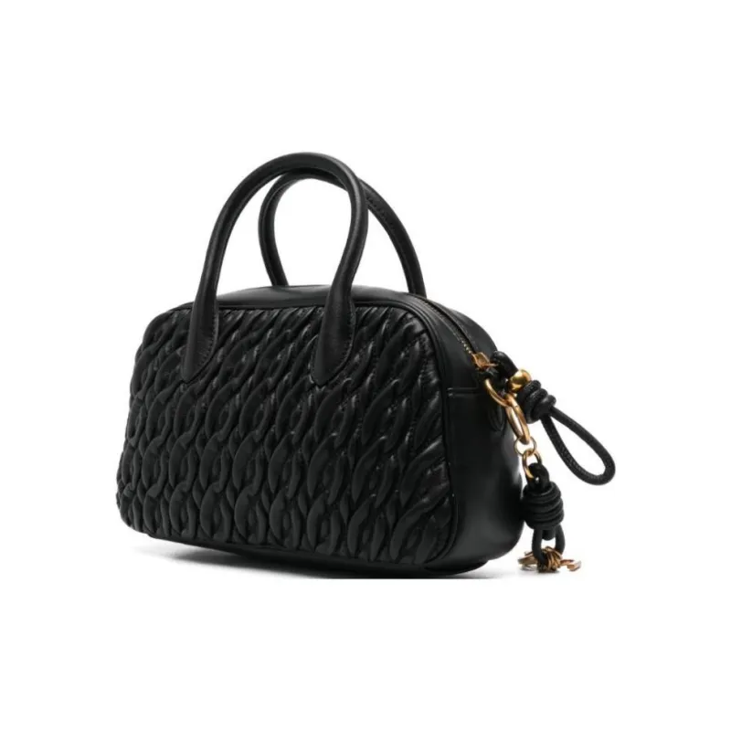 LIU·JO UOMO Polyurethane Resin Shoulder Bag, Crossbody Bag, Handbag Regular Women's Black-1
