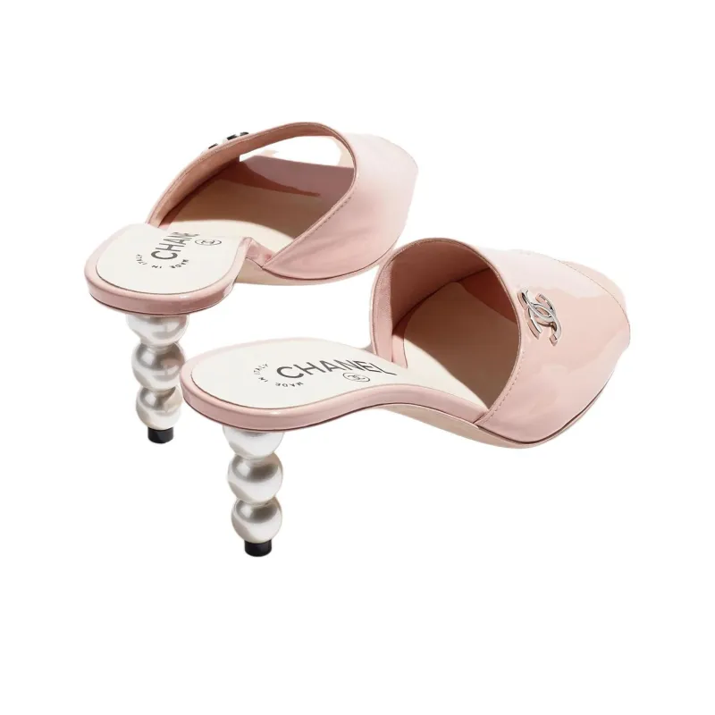 CHANEL Slide Slippers Women's Pink-2