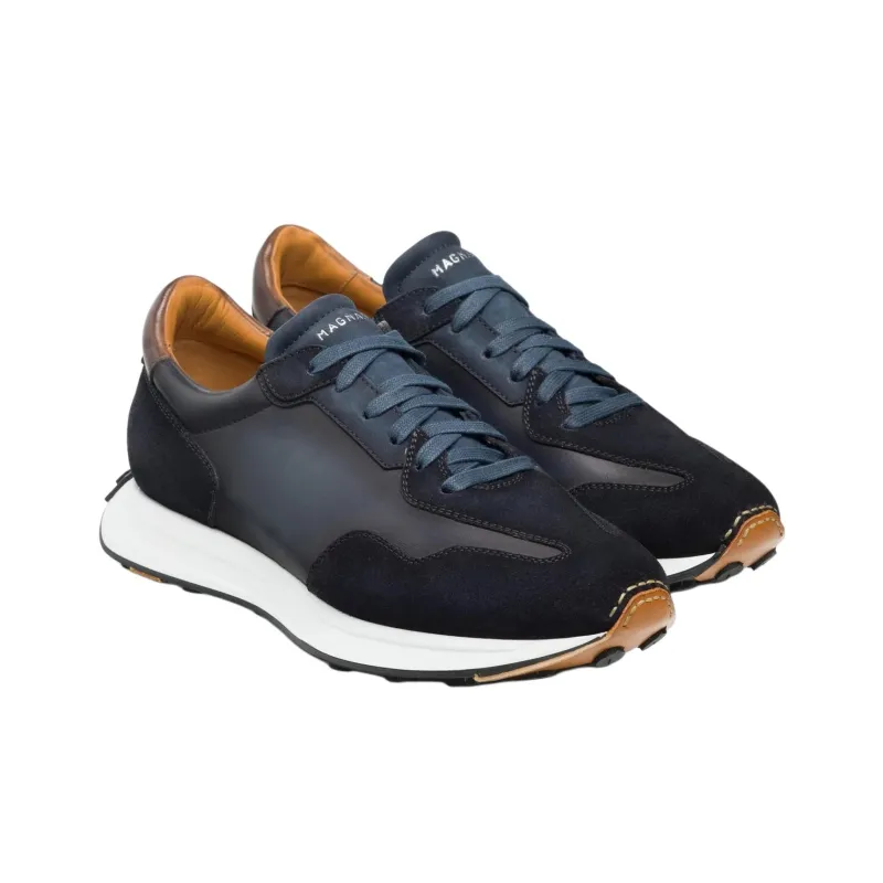 Magnanni Trainer Low-Top Casual Shoes Men's Marine Blue-2
