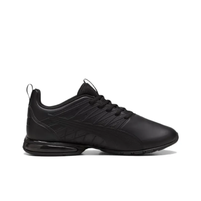 PUMA Voltaic Evo Anti Slip Wear Resistant Low Top Casual Running Shoes Men's Black-1