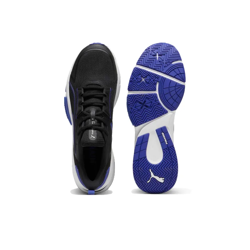 PUMA PWRFrame TR 3 Anti Slip Wear Resistant Low Top Training Shoes Men's Black White Blue-3