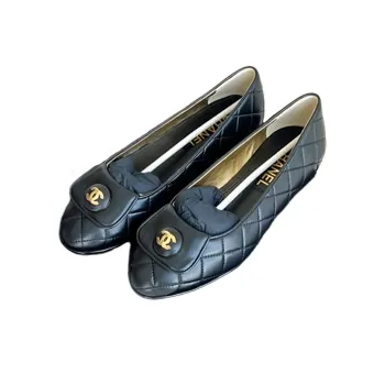 CHANEL Casual Single Shoes Women's Black