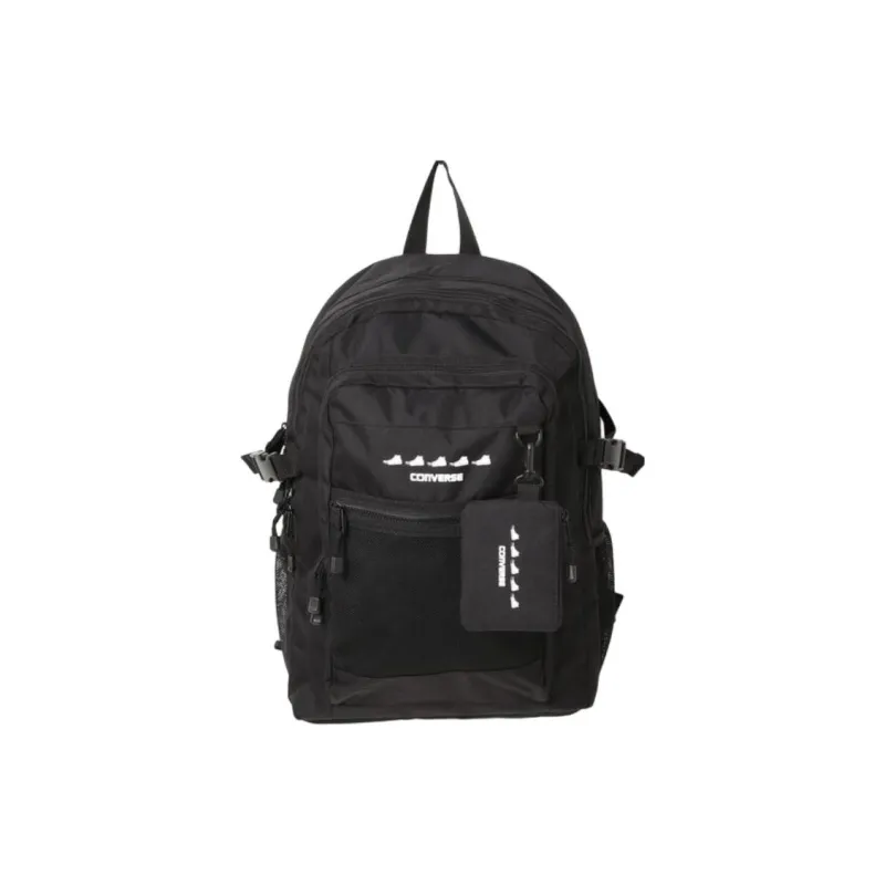 Converse Polyester Backpack Unisex Black/Beige/Pink-0