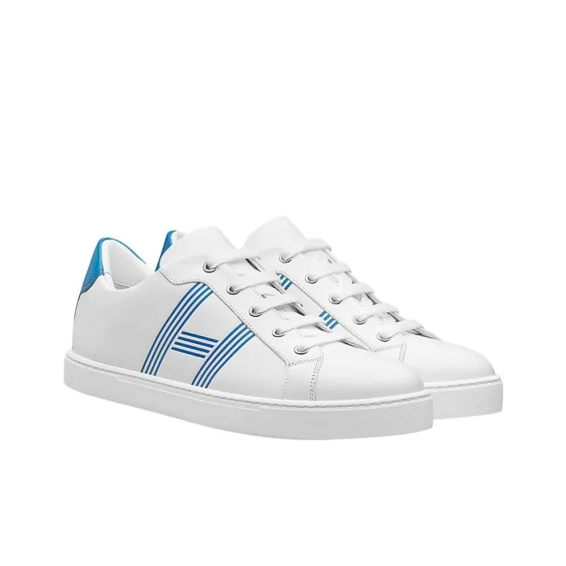 HERMES Avantage Low Top Skateboard Shoes Men's Blue White-2