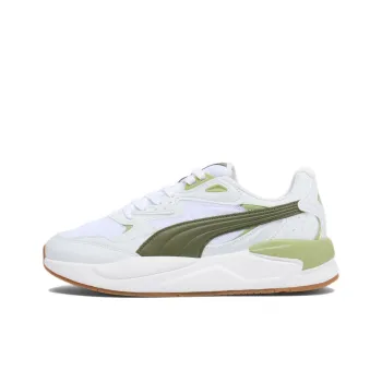PUMA X Ray Speed Anti Slip Wear Resistant Low Top Running Shoes Unisex White Green