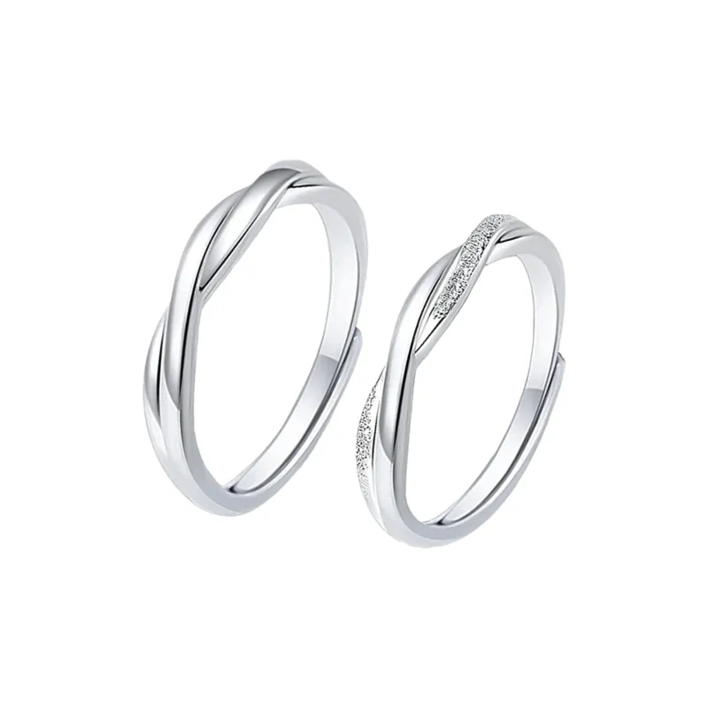 MAGICPOLE Zircon Rings Unisex Silver-0
