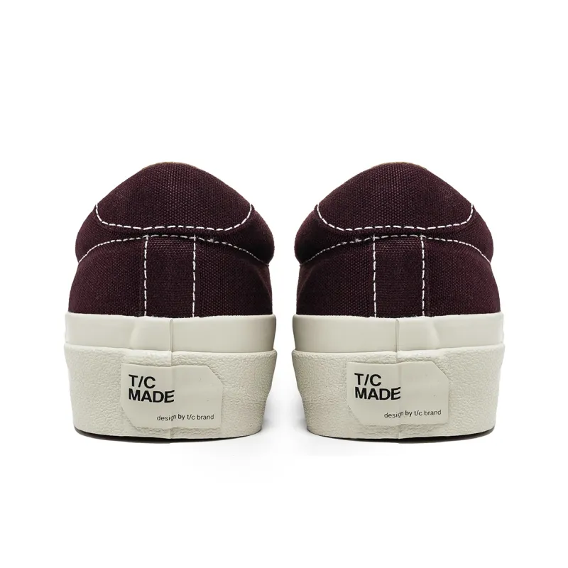 TC Tcmade001b Low-Top Canvas Shoes Unisex Burgundy-4