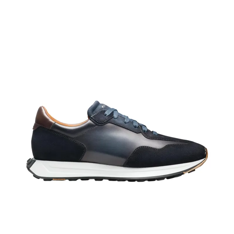 Magnanni Trainer Low-Top Casual Shoes Men's Marine Blue-1