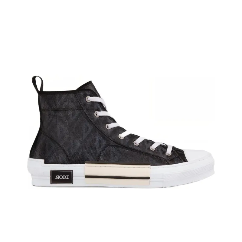 DIOR B23 High Top Black Cd Diamond-1