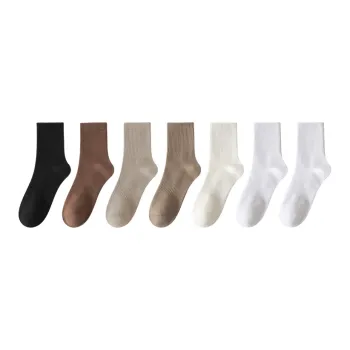 MIIOW Mid Calf Socks Men's 7 Pack