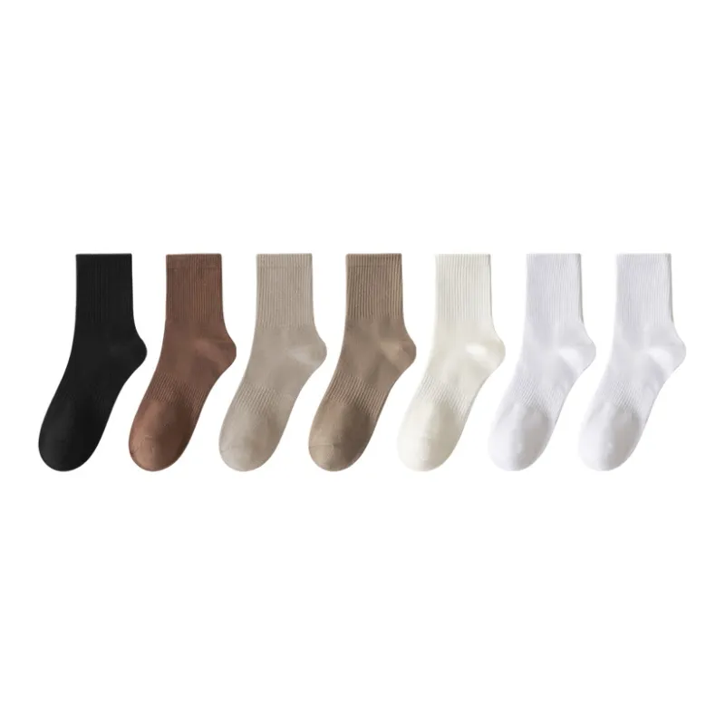 MIIOW Mid Calf Socks Men's 7 Pack-0